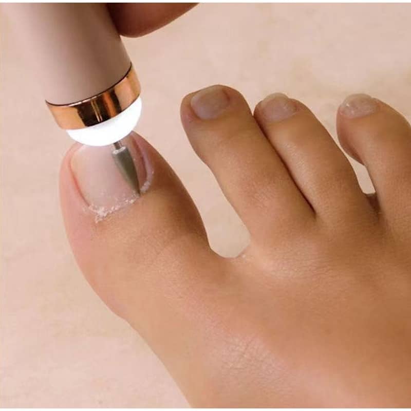 Electric Nail File Rechargeable With LED Light and Five Bits