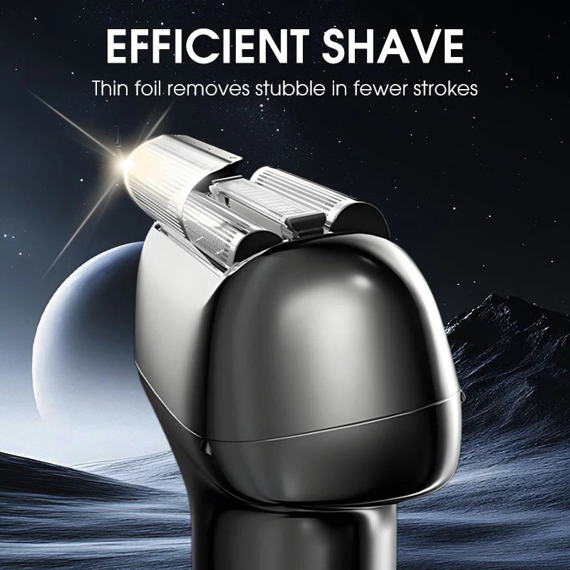 Electric Shaver Three Foil Heads Waterproof Rechargeable