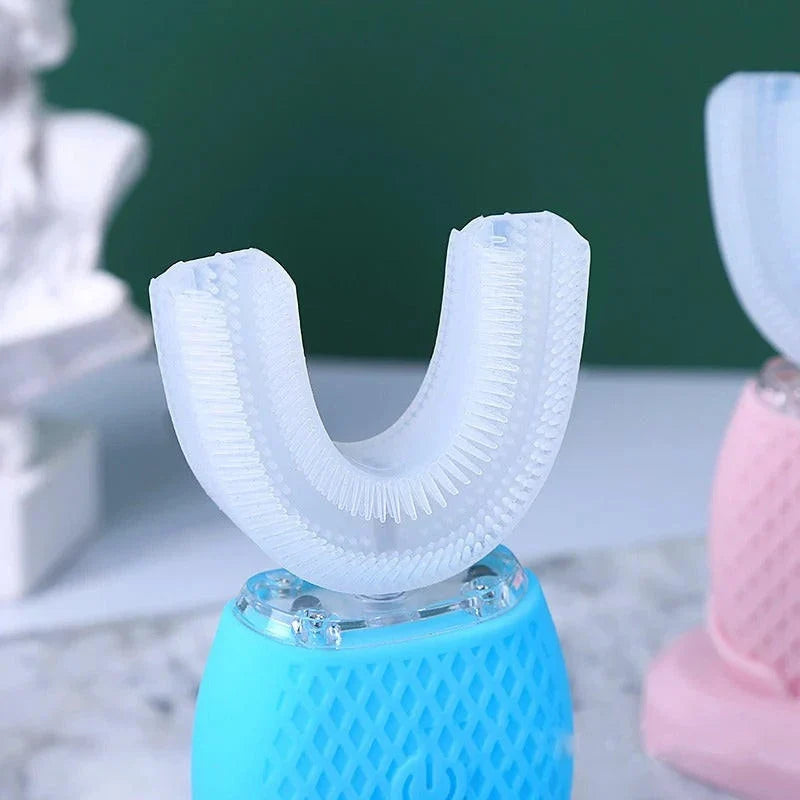 Electric Toothbrush U-Shaped Rechargeable With Blue Light