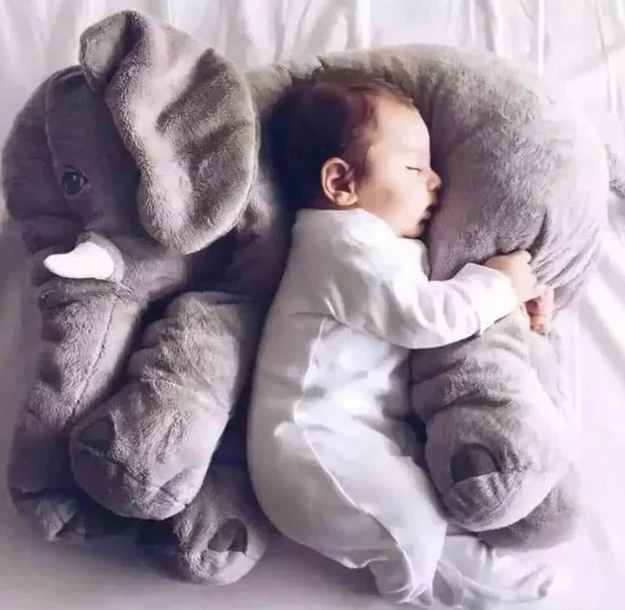 Elephant Plush Pillow Ultra-Soft Washable Nursery Accent