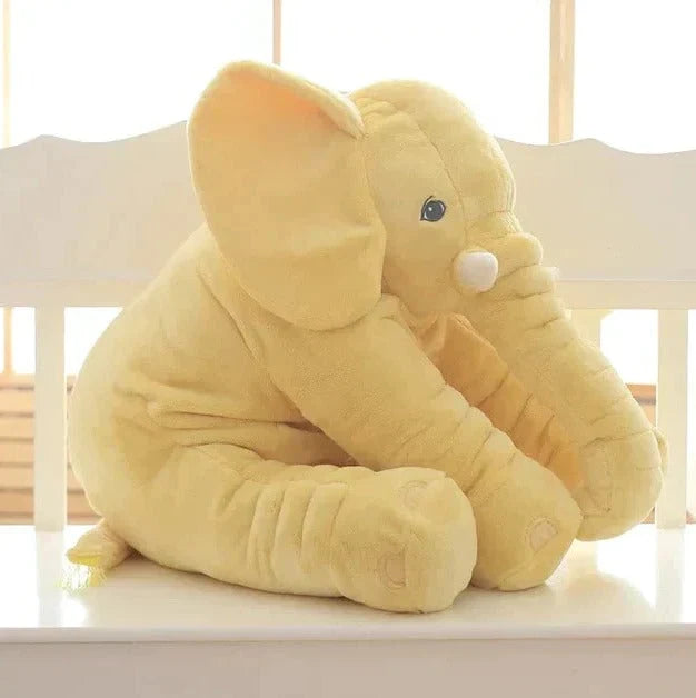 Elephant Plush Pillow Ultra-Soft Washable Nursery Accent