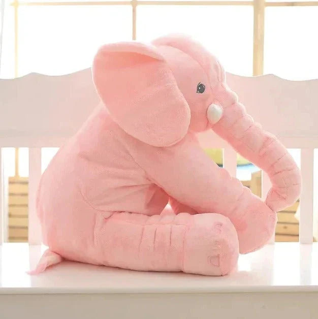Elephant Plush Pillow Ultra-Soft Washable Nursery Accent