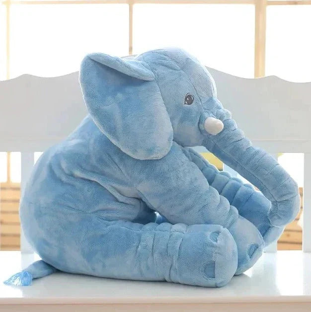 Elephant Plush Pillow Ultra-Soft Washable Nursery Accent