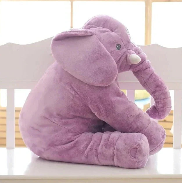 Elephant Plush Pillow Ultra-Soft Washable Nursery Accent