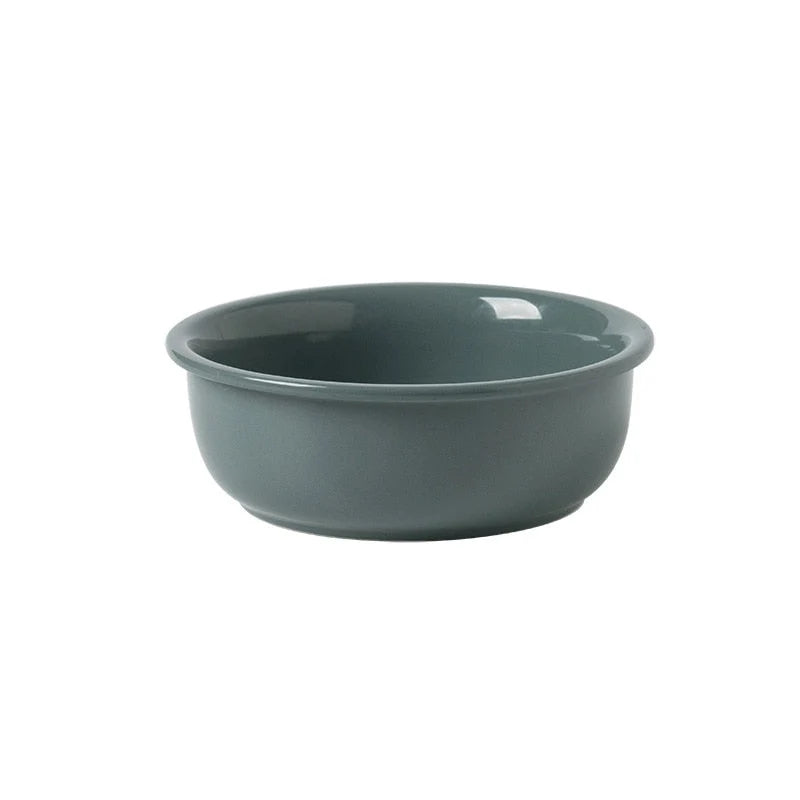 Elevated Cat Bowl Adjustable Height Ceramic Oak Wood Stand