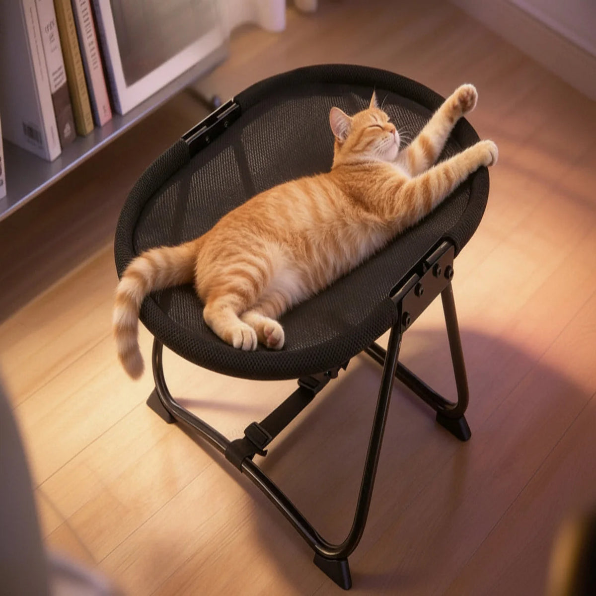 Elevated Pet Bed Breathable Mesh Foldable Frame