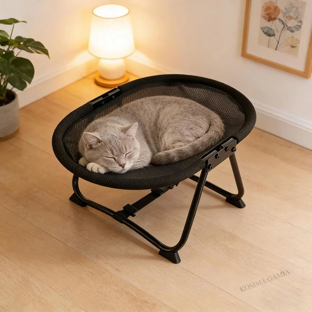 Elevated Pet Bed Breathable Mesh Foldable Frame
