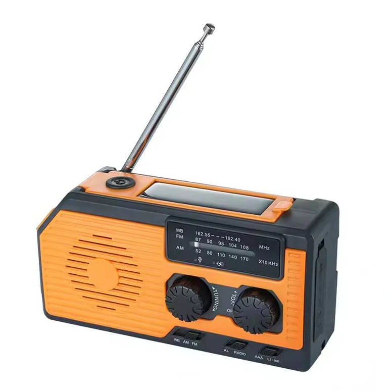 Emergency Radio Solar & Hand Crank 5000mAh Power Bank