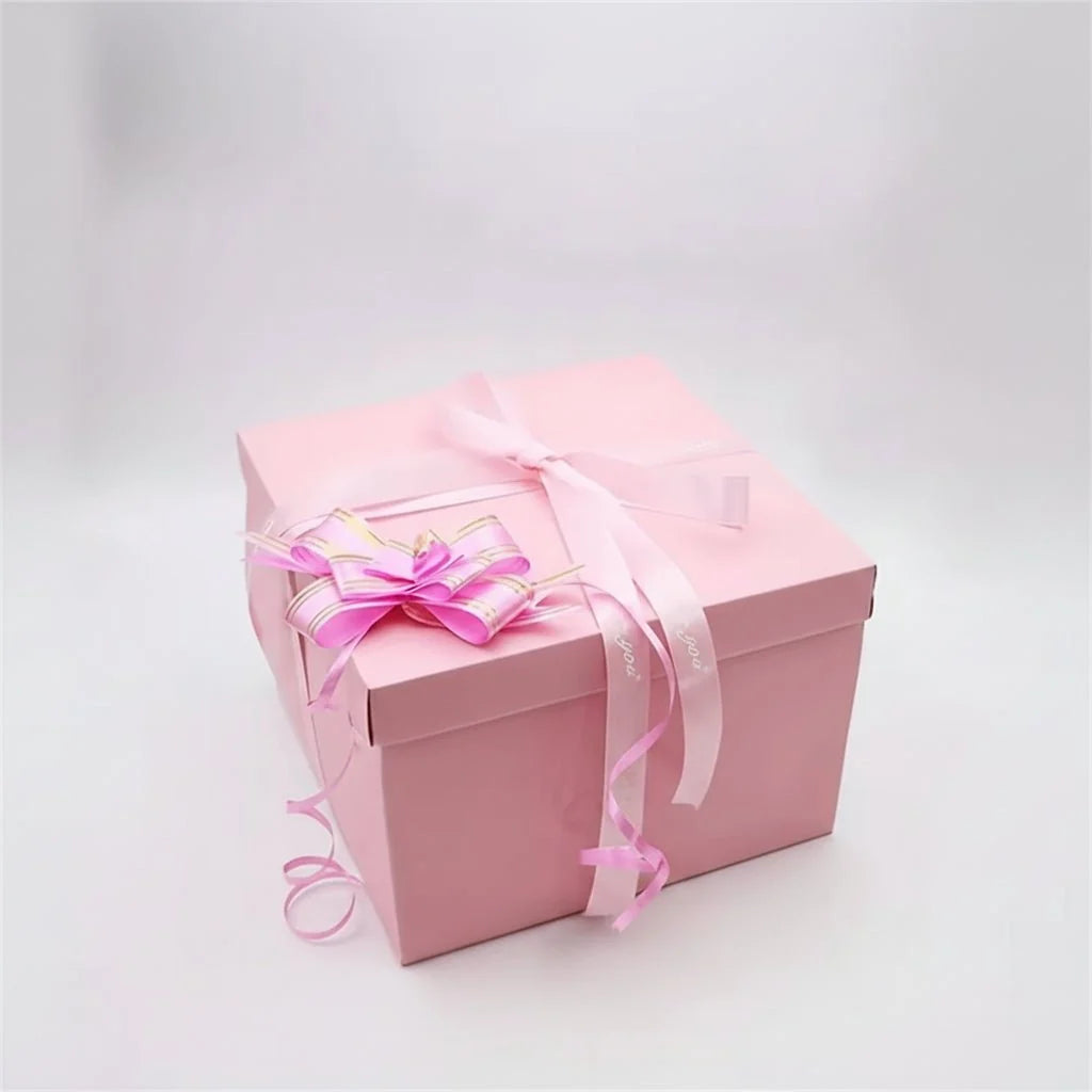 Explosion Gift Box Foldable Four-Panel Photo Display