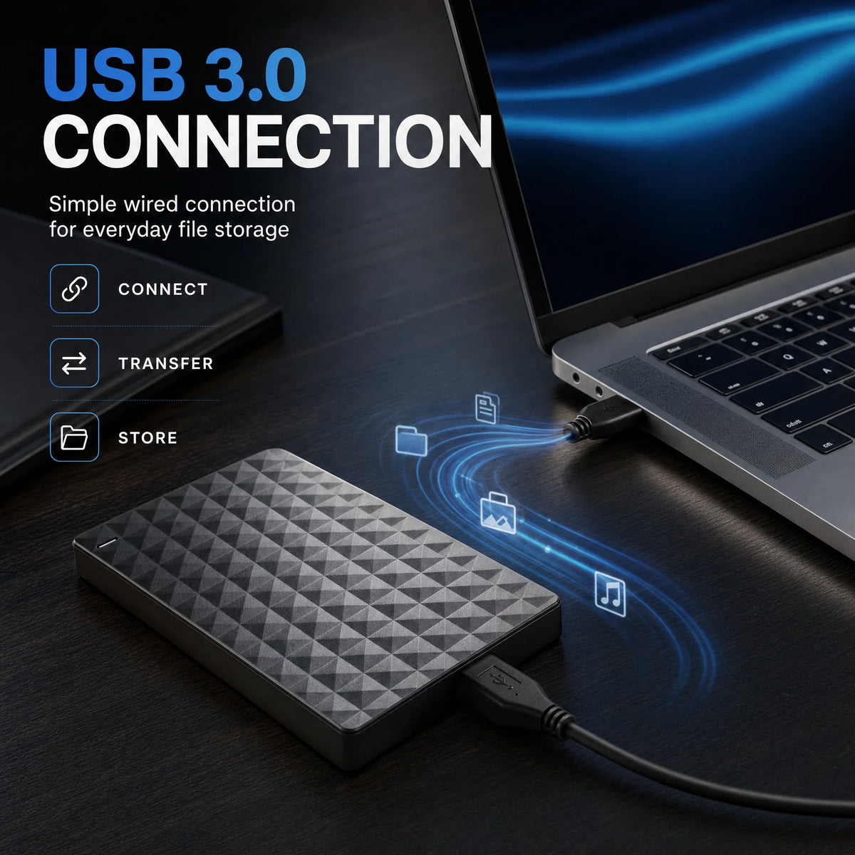 External Hard Drive 10TB USB 3.0 Compact