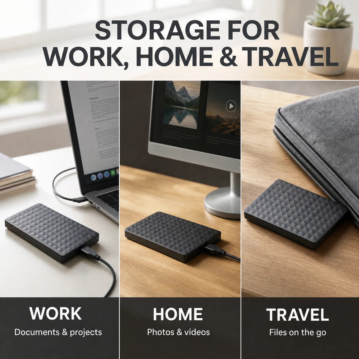 External Hard Drive 10TB USB 3.0 Compact