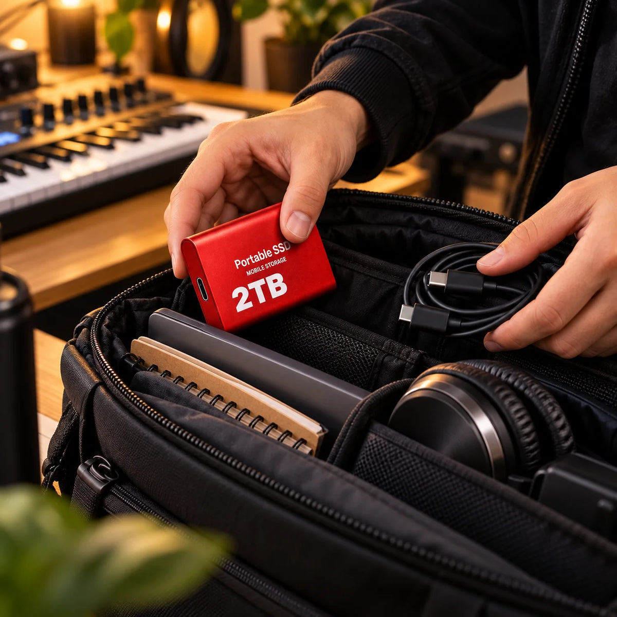 External SSD Portable USB-C 2TB Up to 1050 MB/s