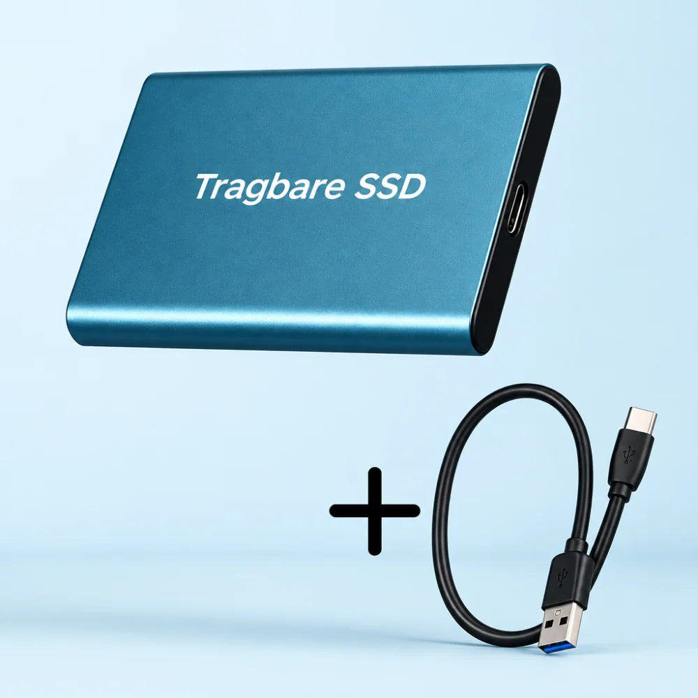 External SSD Rugged Shock-Resistant Fast USB-C