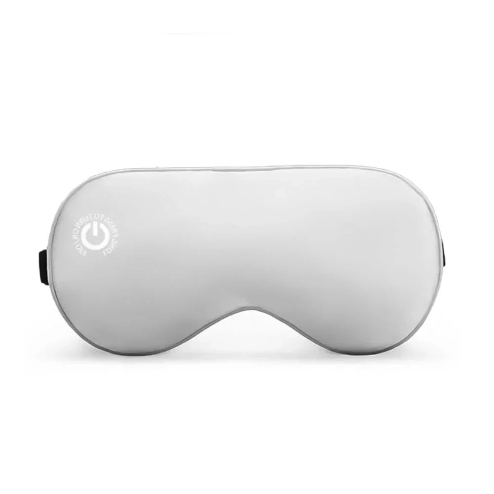 Eye Mask Heated Rechargeable Gentle Vibration Removable Silk Cover