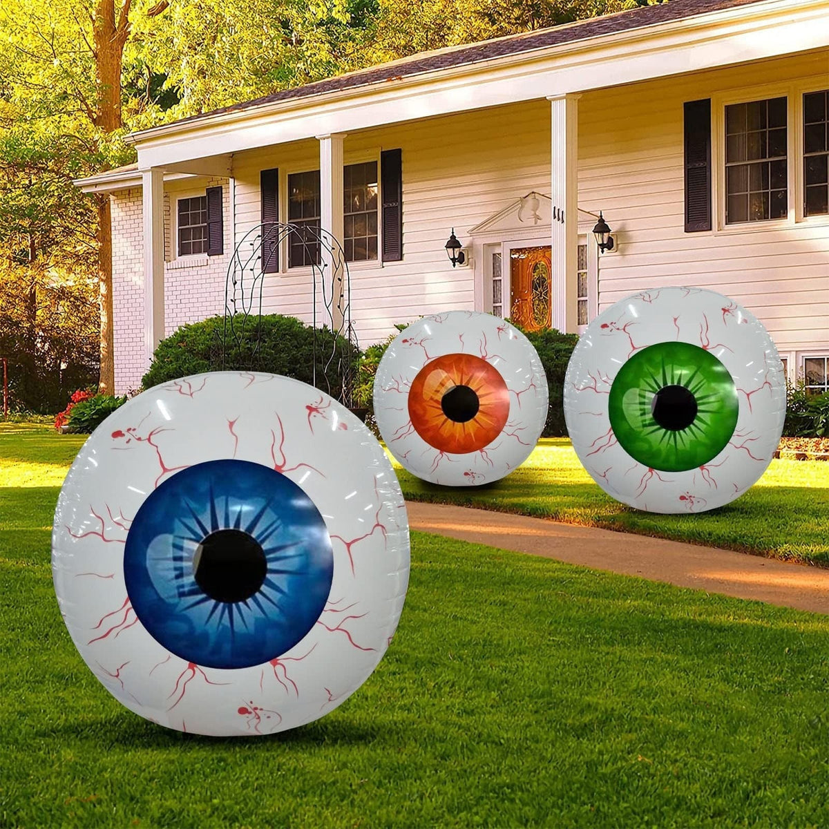 Eyeball Balloon Bloodshot Metallic Foil 22-Inch
