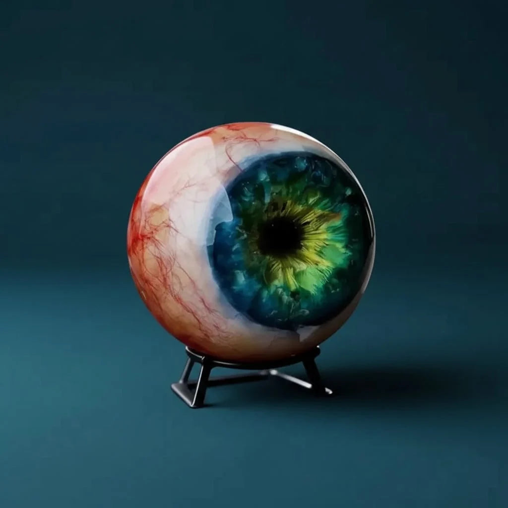 Eyeball Decoration Halloween Glossy Finish Removable Stand