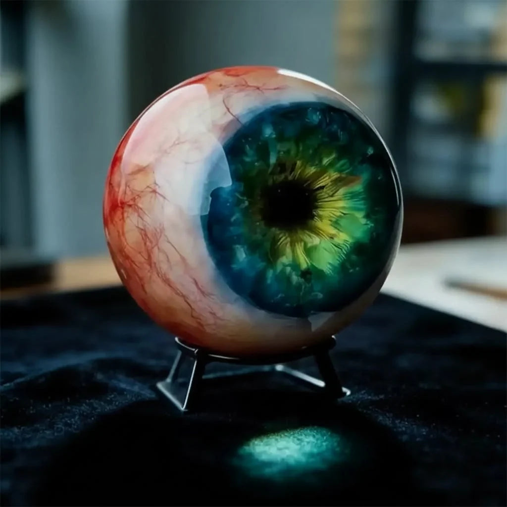 Eyeball Decoration Halloween Glossy Finish Removable Stand