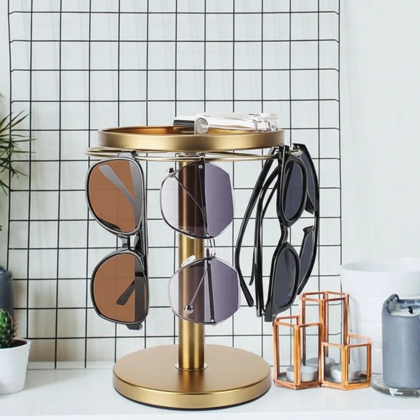Eyeglass Stand 360° Rotating Metal Construction