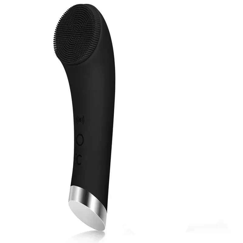 Facial Cleansing Brush Silicone Bristles Heated Tip