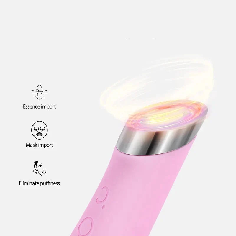 Facial Cleansing Brush Silicone Bristles Heated Tip