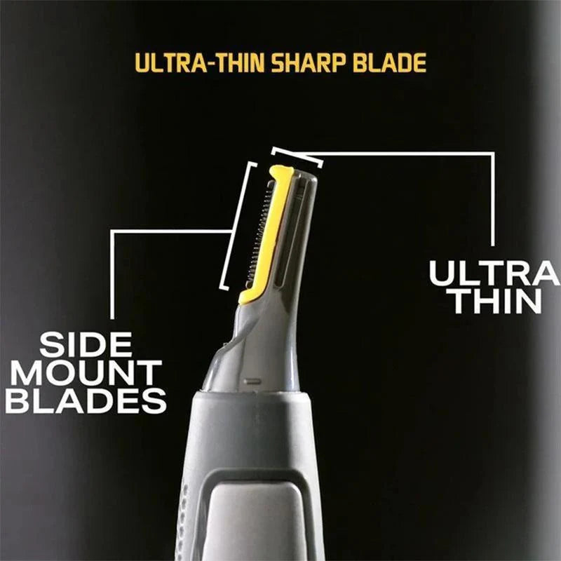 Facial Hair Trimmer Built-In LED Rinseable Head
