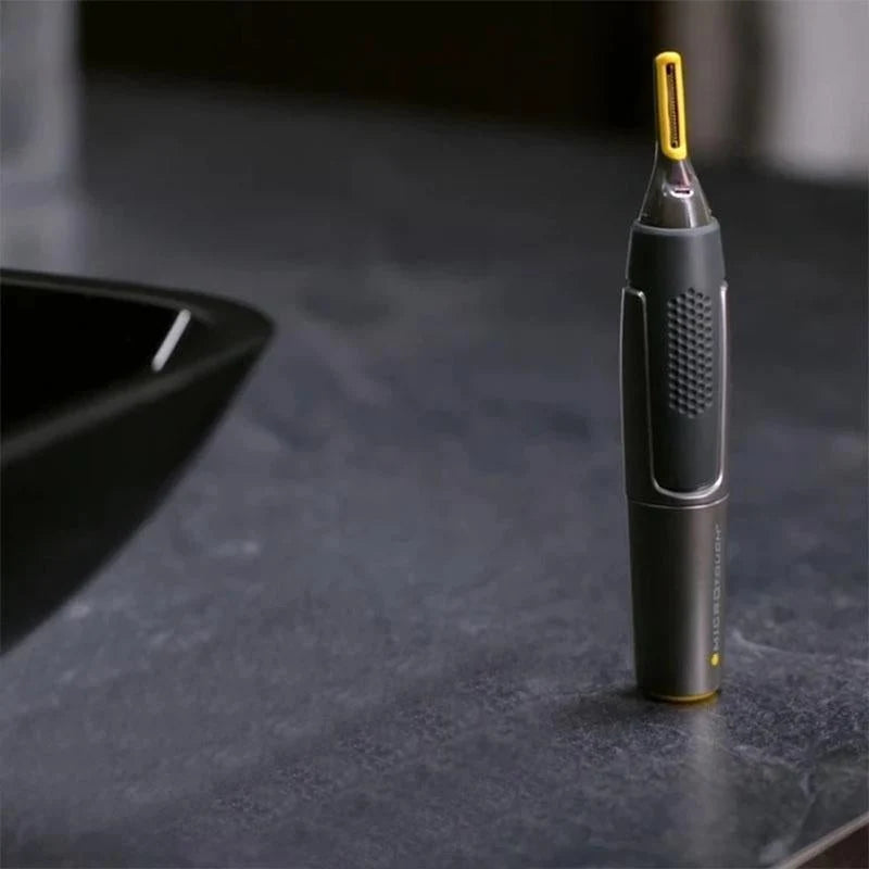 Facial Hair Trimmer Built-In LED Rinseable Head