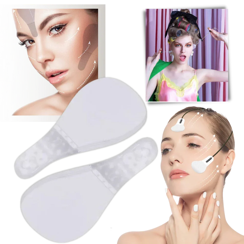 Facial Lift Tape Clear Reusable 40-Piece Set