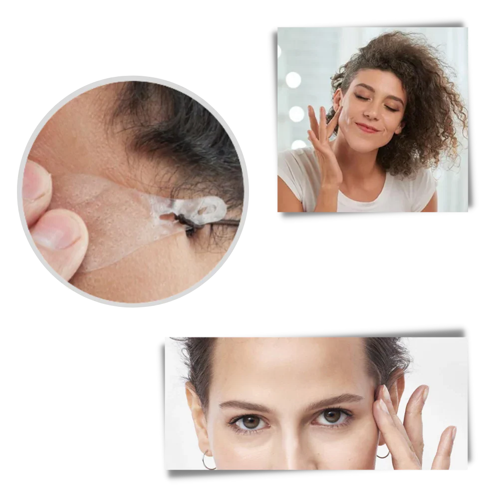Facial Lift Tape Clear Reusable 40-Piece Set