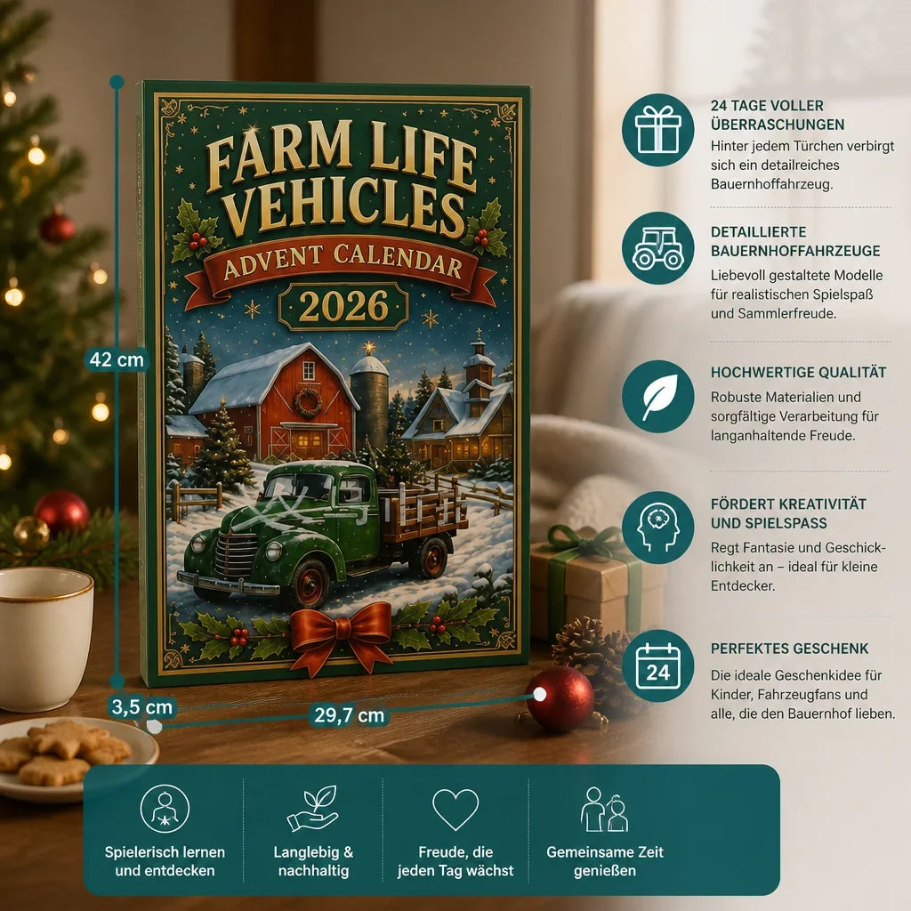 Farm Vehicle Advent Calendar 24 Agricultural Models Daily Surprises