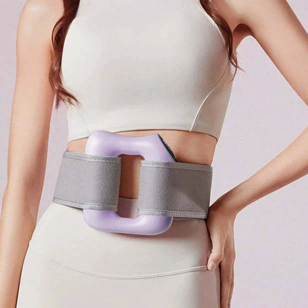 Fascia Ring Massager Adjustable Strap Warming 8 Vibration Modes