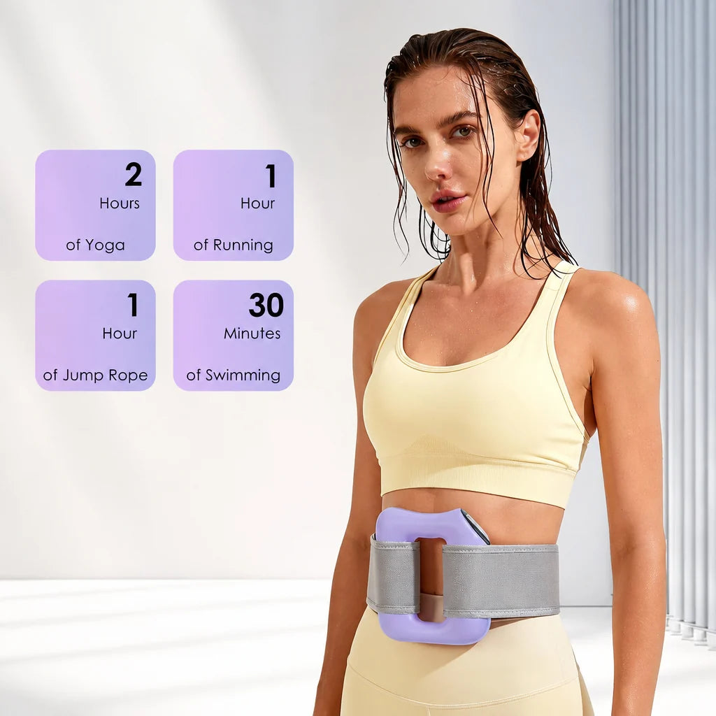 Fascia Ring Massager Adjustable Strap Warming 8 Vibration Modes