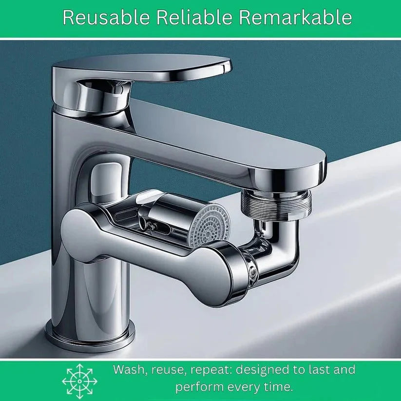 Faucet Aerator Extension 1440 Degree Swivel & Dual Spray