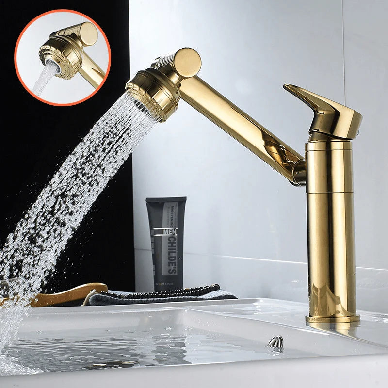 Faucet Attachment 360° Swivel Integrated Spray Stainless Steel