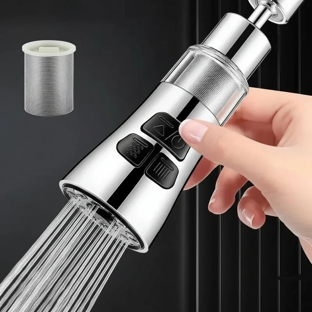 Faucet Extender 720° Rotating Spout Three Spray Modes