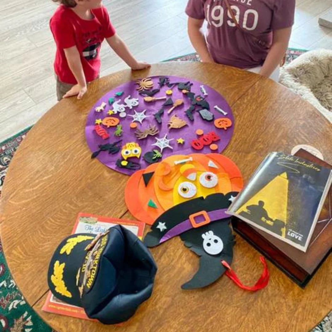 Felt Board Halloween Wall Hanging 50+ Reusable Pieces