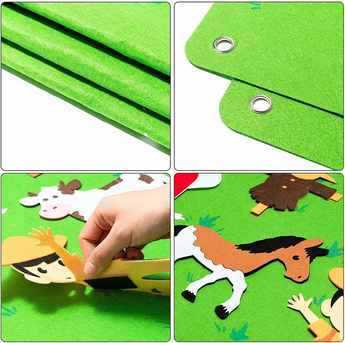 Felt Board Set Reusable Animal Figures