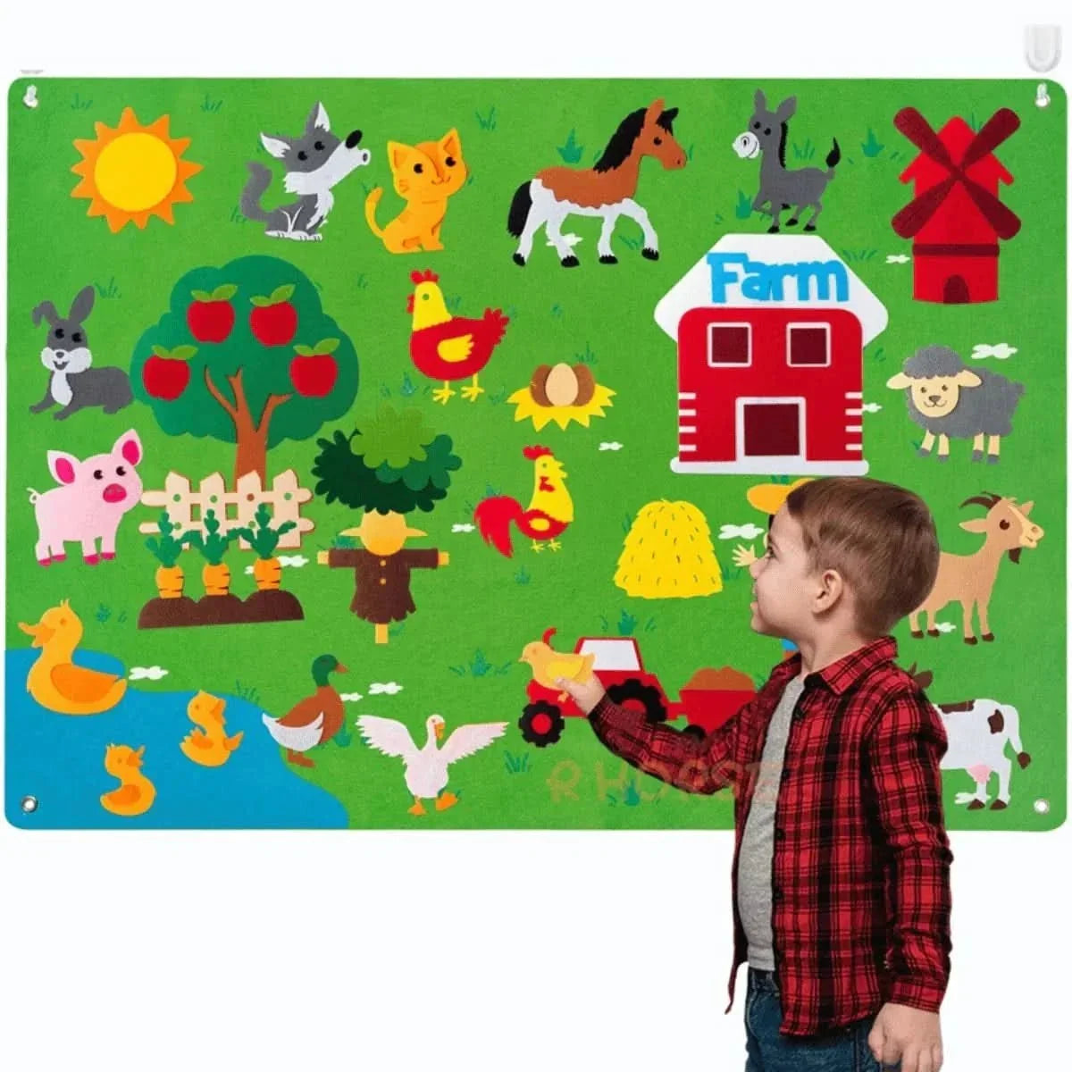 Felt Board Set Reusable Animal Figures