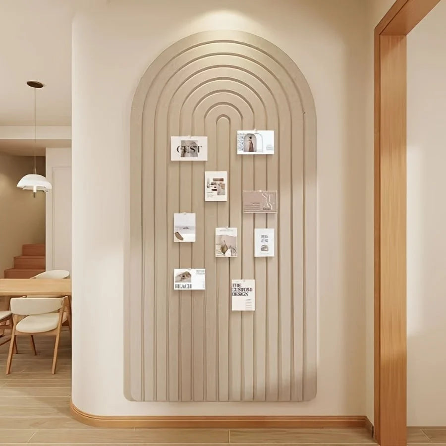 Felt Pinboard Self-Adhesive Curved Striped Design