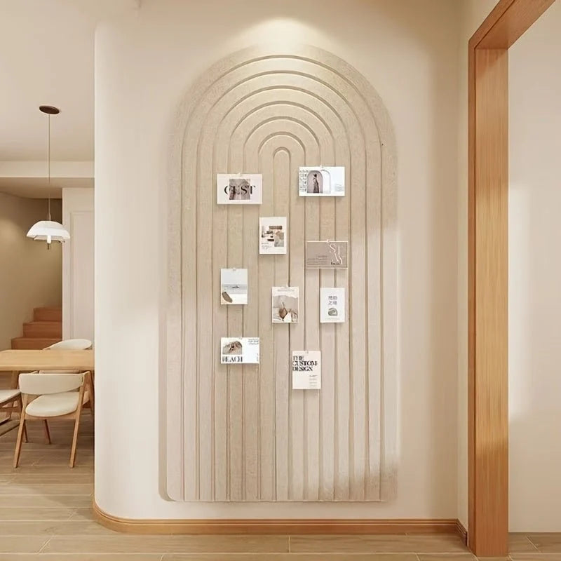 Felt Pinboard Self-Adhesive Curved Striped Design