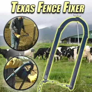 Fence Wire Strainer Tool Lever-Action Dual Wire Grips