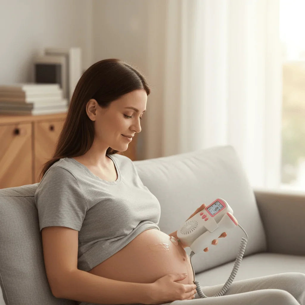 Fetal Doppler Monitor Portable LCD Heart Rate Display
