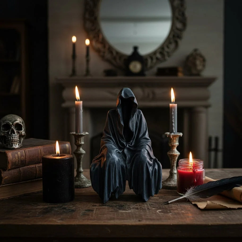 Figurine Grim Reaper Resin Shelf Sitter<lemma