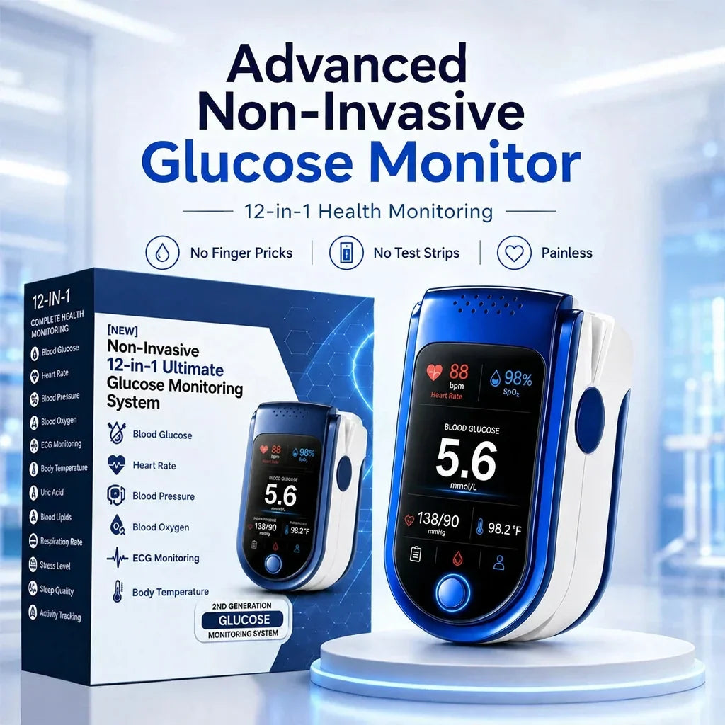 Fingertip Health Monitor Needle-Free Non-Invasive Daily Tracking