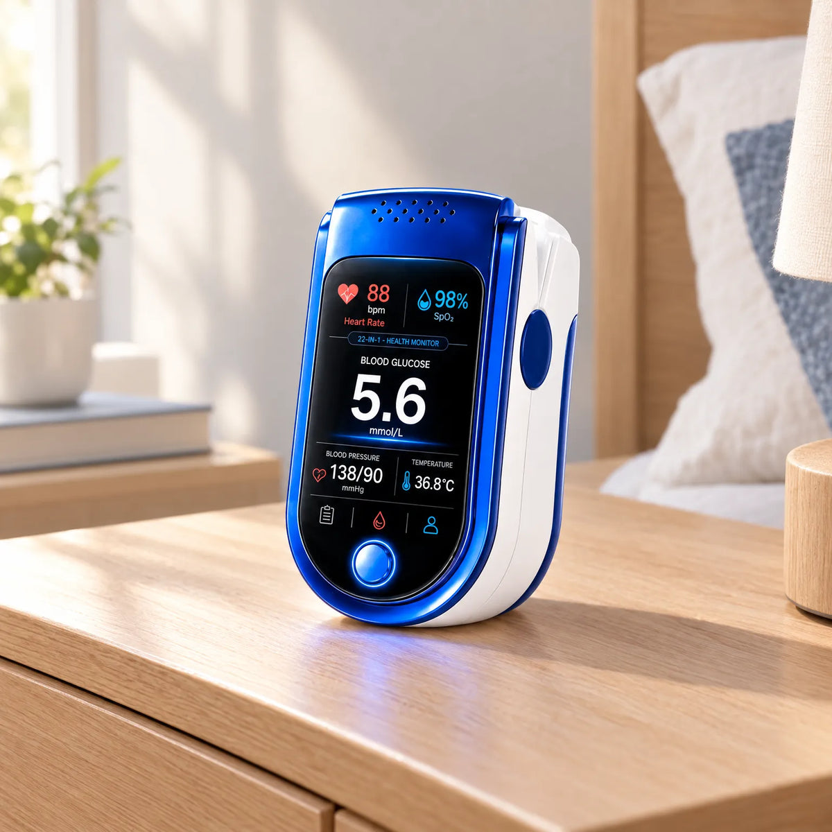Fingertip Pulse Oximeter Clear Digital Display