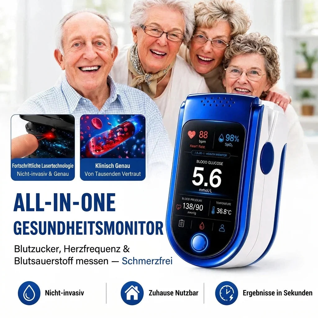 Fingertip Pulse Oximeter Clear Digital Display