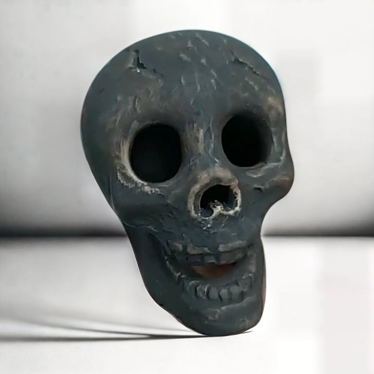 Fire Pit Skull Ceramic Hollow Flame-Through Design
