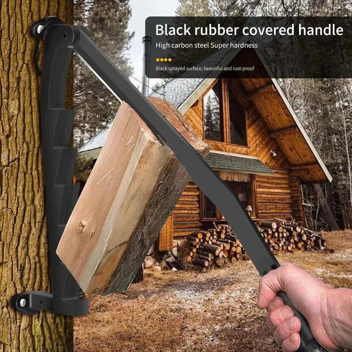 Firewood Splitter Wall-Mounted Rust-Resistant Steel