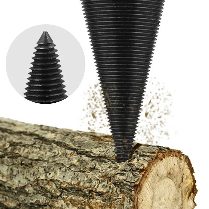 Firewood Splitting Drill Bit Carbon Steel U-Shaped Thread