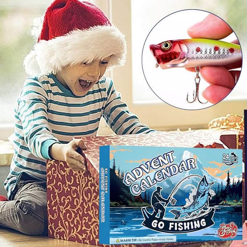 Fishing Advent Calendar 24 Compartments Lures & Hook Accessories