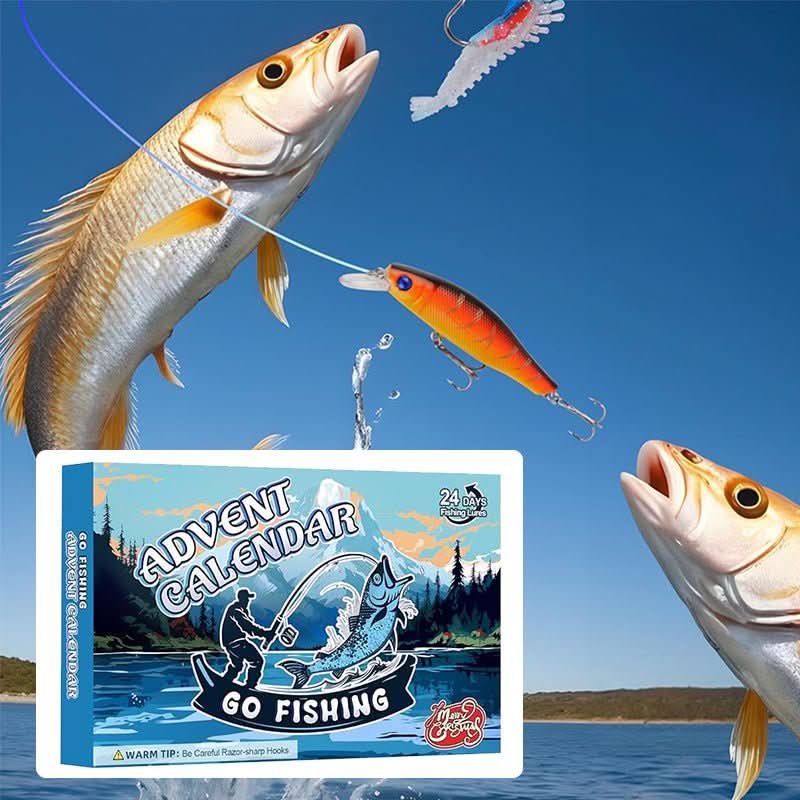 Fishing Advent Calendar 24 Compartments Lures & Hooks
